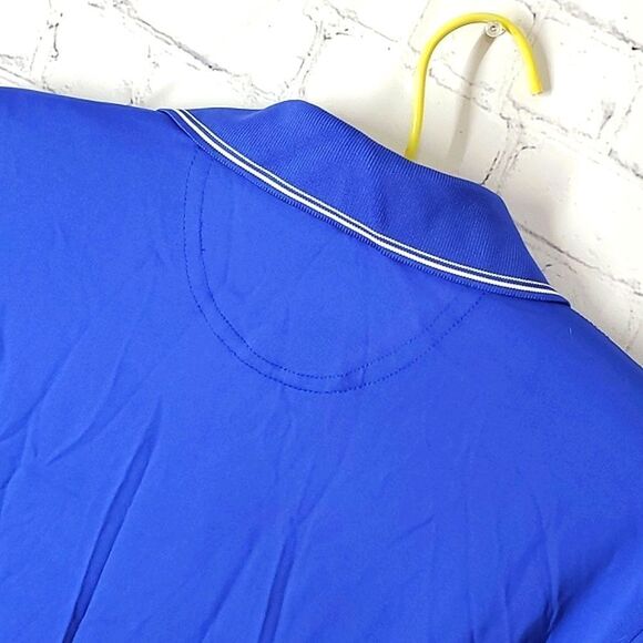 NWOT Greg Norman Freedom Micro Pique Stretch Golf Polo Maritime Blue Size Small - Picture 9 of 11